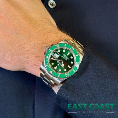 Wrist Shot Rolex Submariner 116610LV Hulk Image