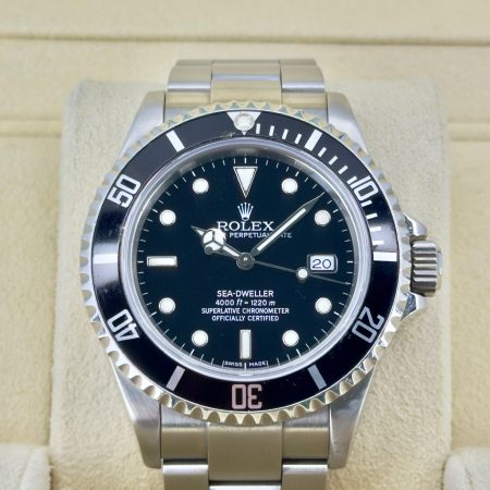Front Face Pre-Owned Rolex Sea-Dweller 16600 Watch Only