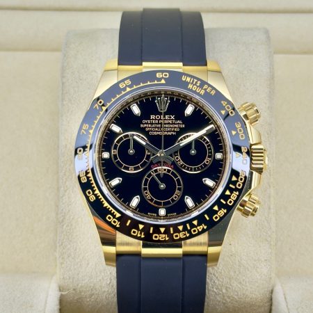 Front Face Pre-Owned Rolex Daytona 116518LN Box and Papers