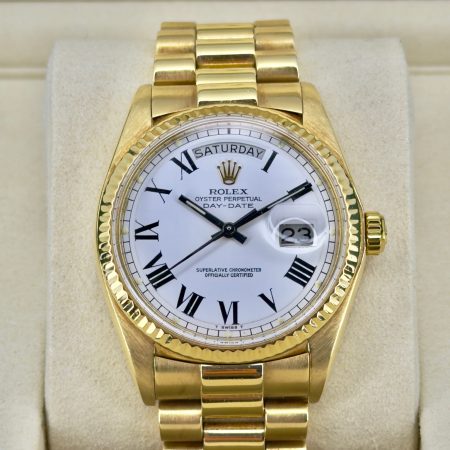 Front Face Pre-Owned Rolex Day-Date 1803 Buckley Dial Watch Only