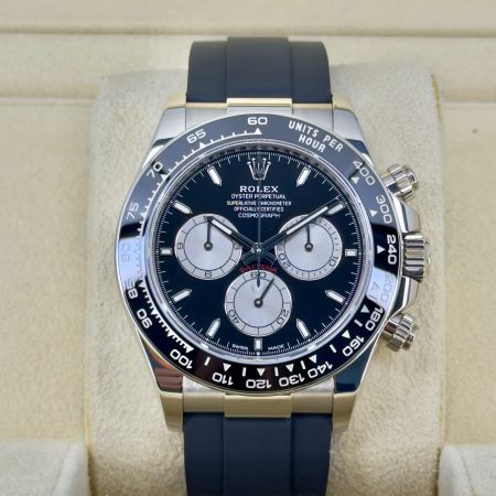 Front Face Pre-Owned Rolex Daytona 126519LN “Baby Le Mans” Box and Papers