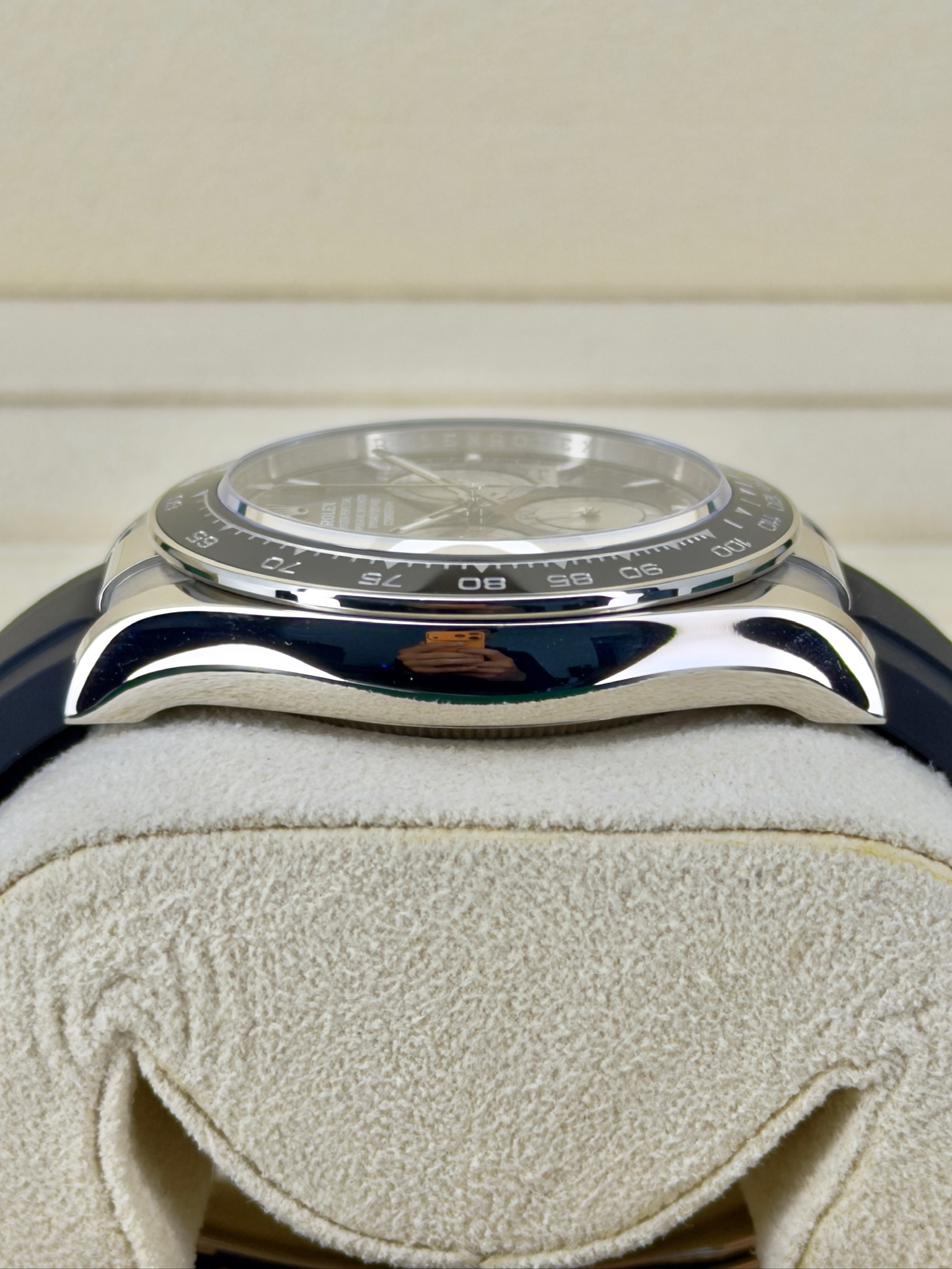 Side Shot 2 Pre-Owned Rolex Daytona 126519LN “Baby Le Mans” Box and Papers