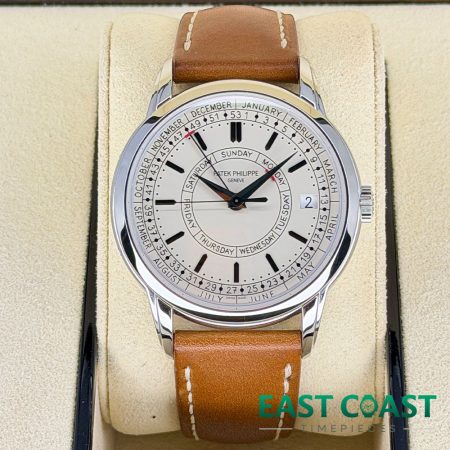 Front Face Pre-Owned Patek Philippe Calatrava 5212A Weekly Calendar