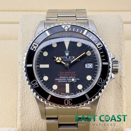 Front Face Pre-Owned Rolex Sea-Dweller 1665 Double Red