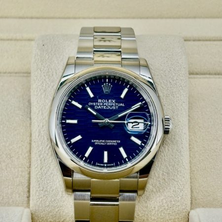 Front Face Pre-Owned Rolex Datejust 126200 Box and Papers