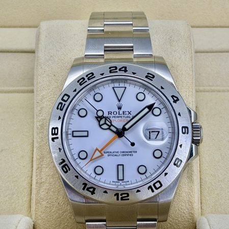Front Face Pre-Owned Rolex Explorer 2 216570