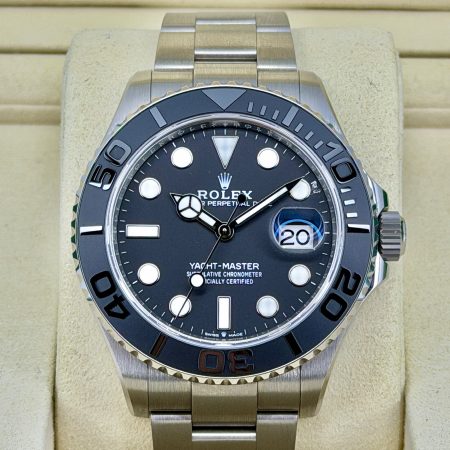 Front Face Pre-Owned Rolex Yacht-Master 226627 Box and Papers