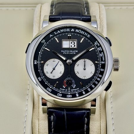 Front Face Pre-Owned A. Lange & Söhne Datograph 405.035 in Platinum