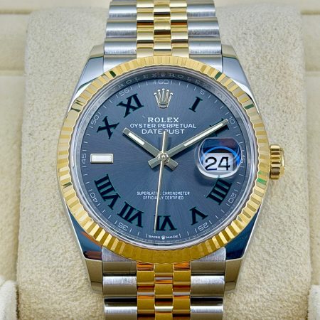 Front Face Pre-Owned Rolex DateJust 126233 Box and Papers