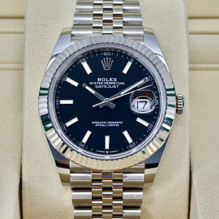 Front Face Pre-Owned Rolex DateJust 126334 Box and Papers