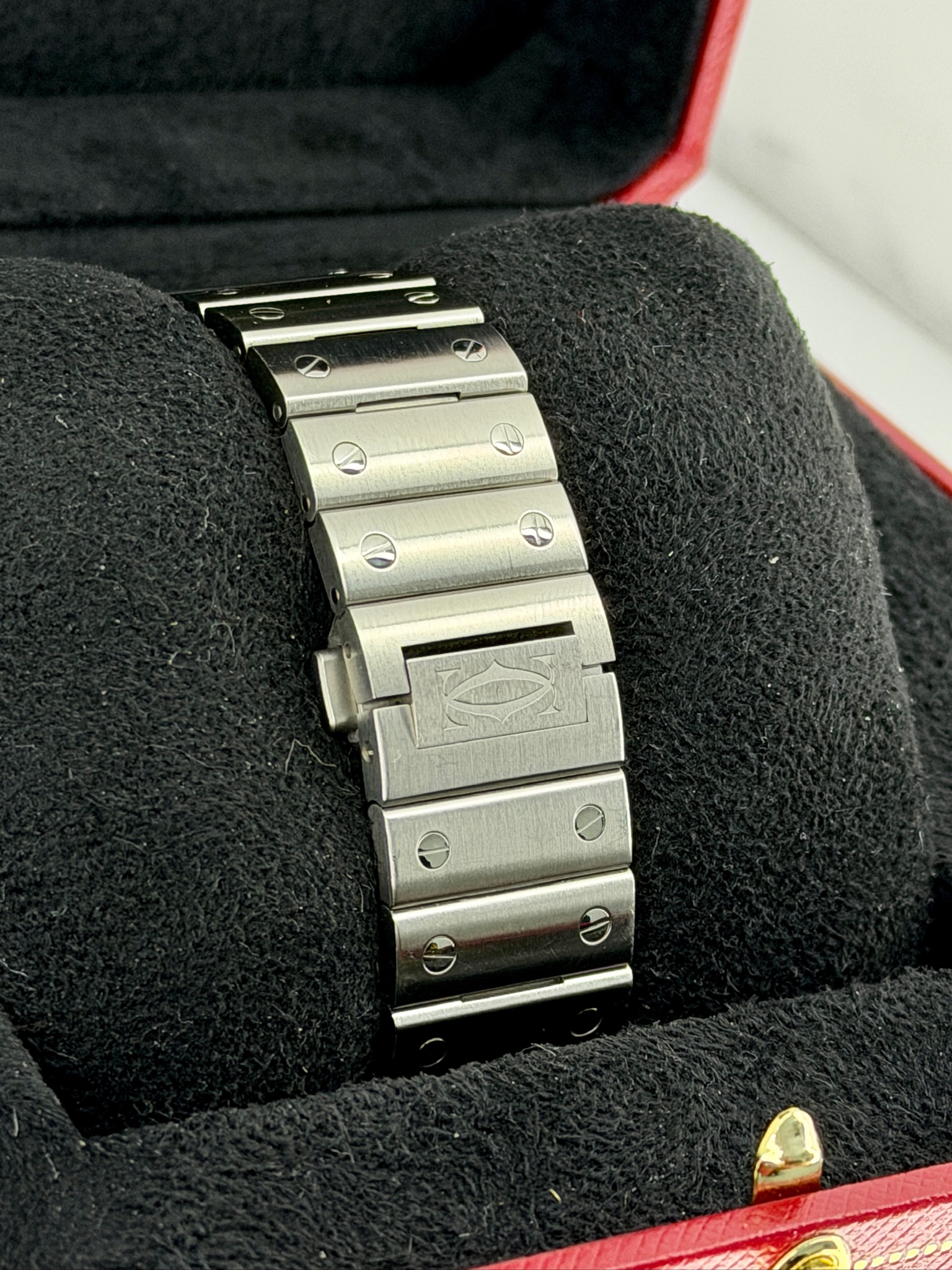 Bracelet 2 Pre-Owned Cartier Santos WSSA0096 Box and Papers