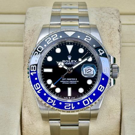 Front Face Pre-Owned Rolex GMT-Master 2 126710BLNR