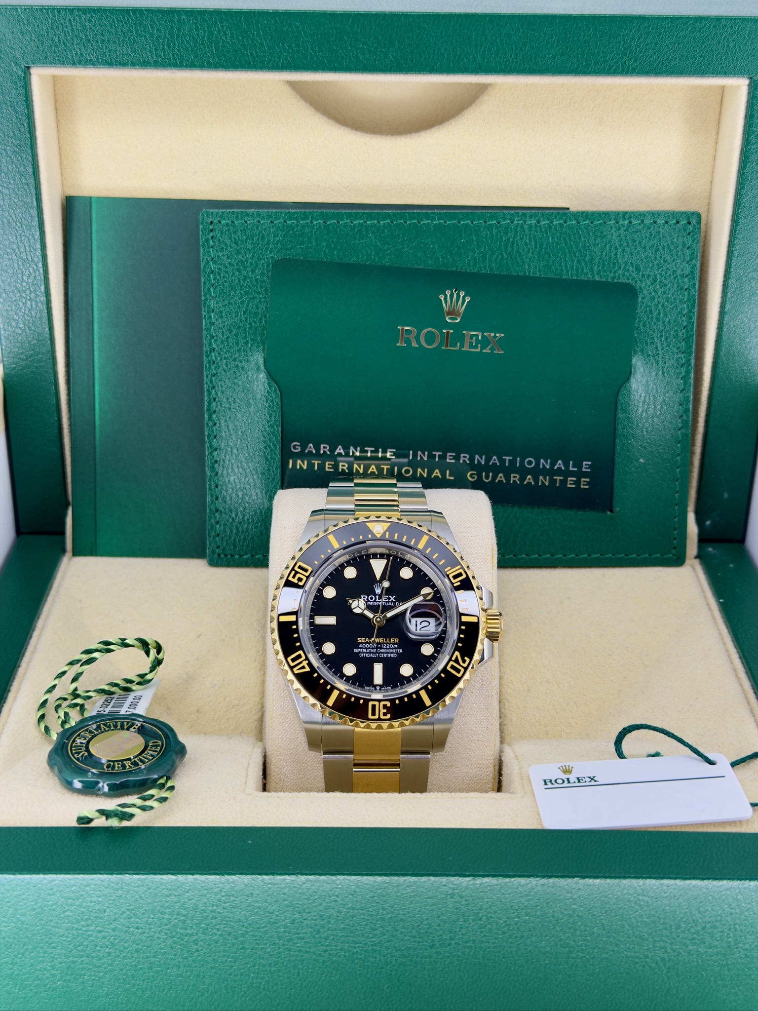 Box and Papers Pre-Owned Rolex Sea-Dweller 126603 Box and Papers