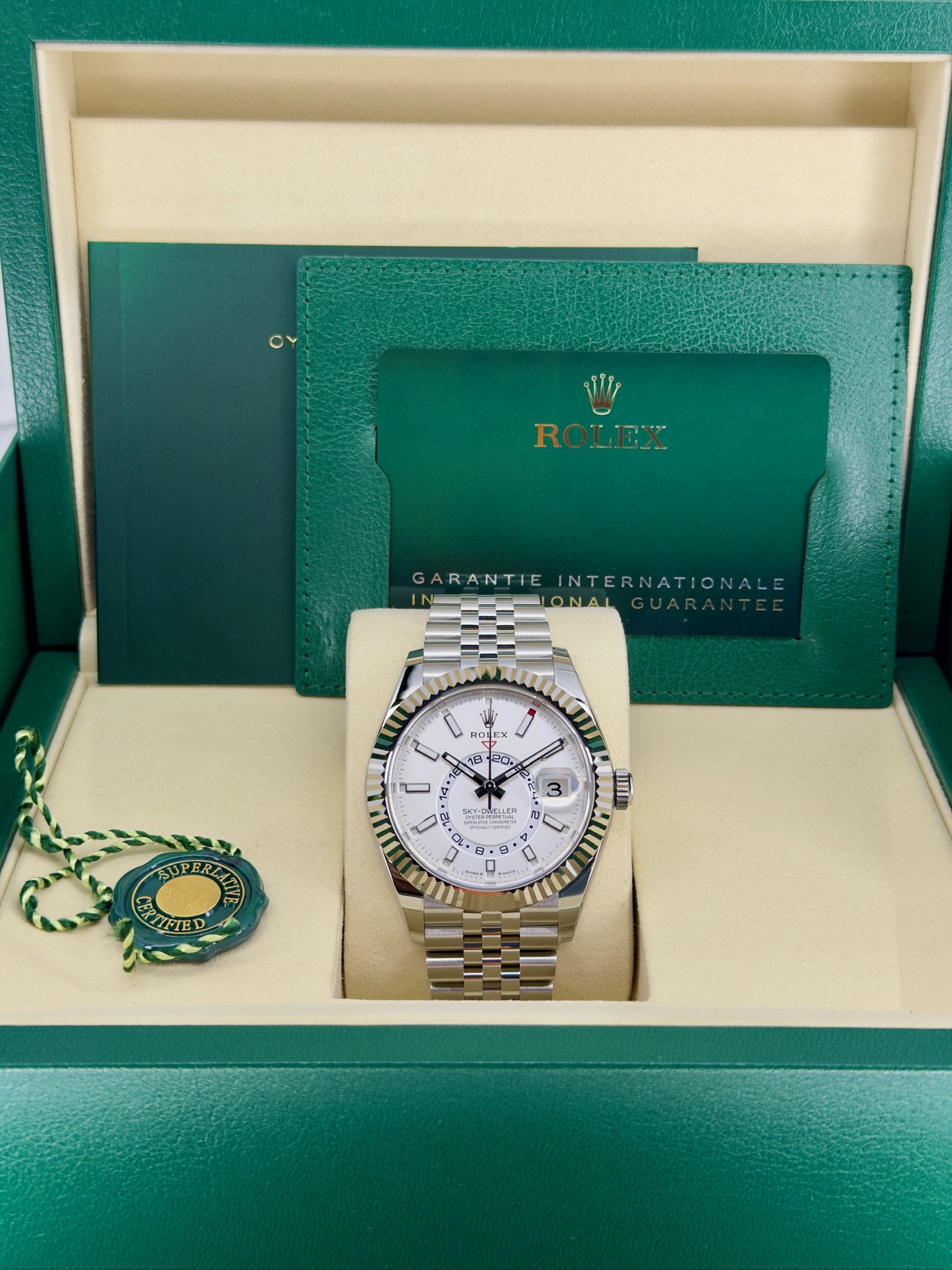 Box and Papers Pre-Owned Rolex Sky-Dweller 336934 Box and Papers