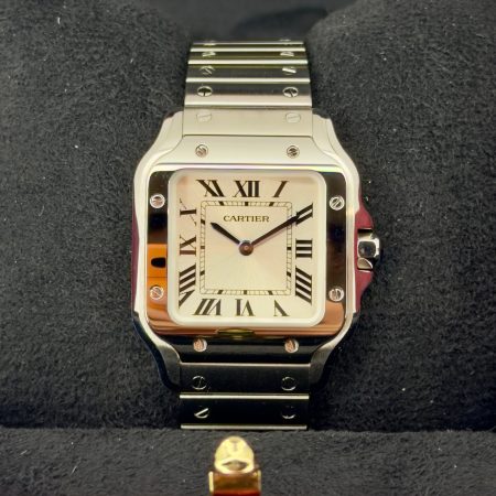 Front Face Like-New Cartier Santos Wssa0082 Box and Papers