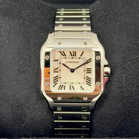 Front Face Like-New Cartier Santos Wssa0082 Box and Papers