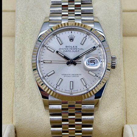 Front Face Pre-Owned Rolex Datejust 126234 Box and Papers