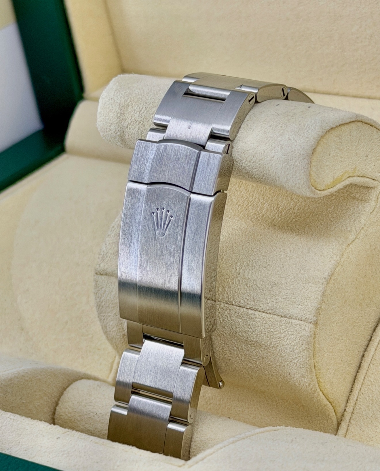 Bracelet Like-New Rolex Oyster Perpetual Pistachio 13400 Box and Papers