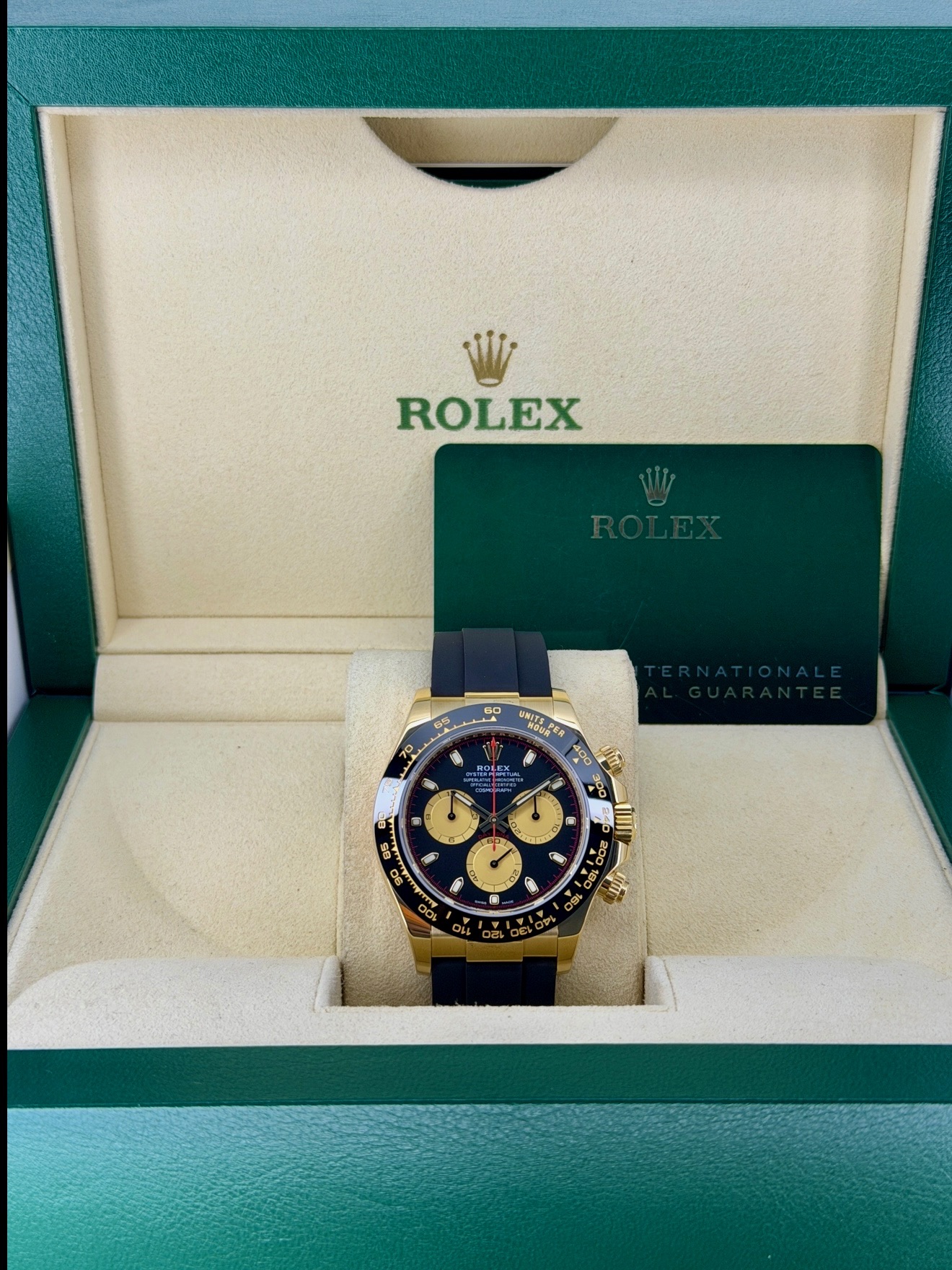 Box and Papers Pre-Owned Rolex Daytona Paul Newman 116518 Box and Papers