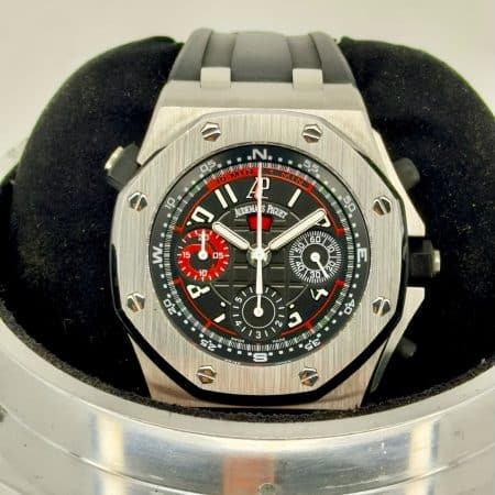 Front Face Pre-Owned Audemars Piguet 26040ST Royal Oak Offshore Alinghi