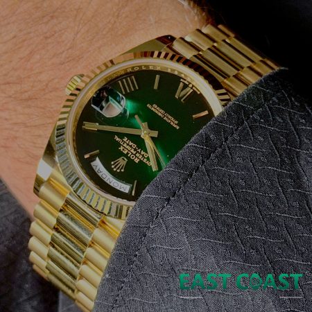 Pre-Owned Rolex Day Date 228238 Green Ombre For Sale